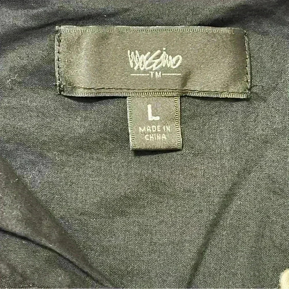 Mossimo Women’s Black White Embroidered Tassel Tie Jacket Wearable Art Size L - Picture 9 of 11